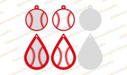 Baseball template earrings svg Baseball earring svg Baseball earrings Earrings svg Leather earrings svg