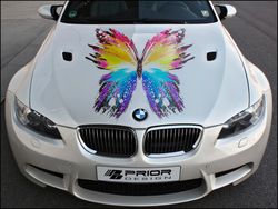 Vinyl Car Hood Wrap Full Color Graphics Decal Butterfly  Sticker