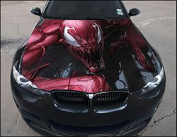 vinyl car hood wrap full color graphics decal carnage sticker