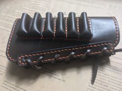 Leather pattern  Buttstock Cartridge Holder