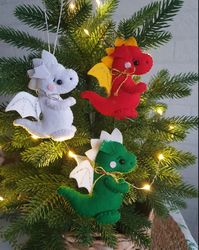 Dragon Christmas, christmas ornament, Dragon, the small Christmas Dragon, christmas decor, dino, dinosaur