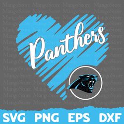 Carolina Panthers Heart Football Team Svg, Carolina Panthers Heart Svg, NFL Teams svg, NFL Heart, NFL Svg, Png, Dxf