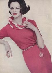 Vintage Knitting Pattern 174 Scarf Dress Women
