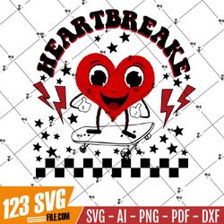 HeartBreaker png- Kids Valentine png,Boys Valentine png,Valentine sublimation,Retro png,Boys Tshirt png,Retro boys png,T