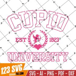 Cupid University PNG, Valentine PNG, Valentines Day T Shirt Design, Love, Cupid, Heart, PNG, Digital Download, Includes