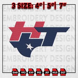 Houston Texans Logo Embroidery file, NFL Houston Texans, NFL teams Embroidery Designs, Machine Embroidery