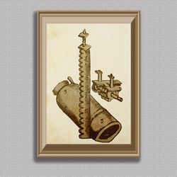 Digital wall steampunk posters medieval alchemy   drawings