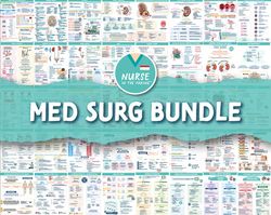 Med Surg Bundle | 85 Pages | Nursing Notes | Digital Download