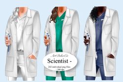 Scientist clipart, Scholarly clipart,Student clipart.