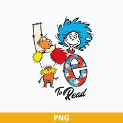 Love To Read Png, Dr Seuss Png, Dr Seuss Character Png, Instant Download