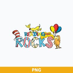 Reading Rocks Png, Dr Seuss Png, Dr Seuss Quotes Png Digital File