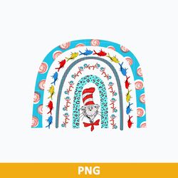 dr seuss rainbow png, cat in the hat png, digital instant download  file