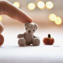 small teddy bear 1.4 inch (3.5 cm) high