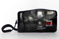 Vivitar EZ1 Big View point&shoot compact film camera 35mm with strap