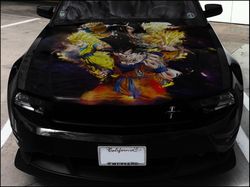 Anime Dragon Car Hood Wrap Full Color Graphics Decal Vinyl Sticker 4