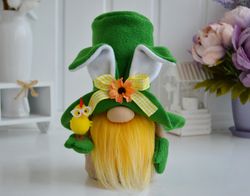 Green Easter Bunny Gnome