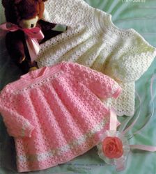 Vintage Crochet Pattern 180 Angel Tops Baby