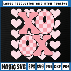 XoXo SVG, XOXO Svg File for Cricut, Kisses SVG Vector Svg, Valentine Day, Digital Download