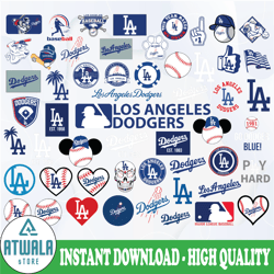 LA Dodgers, St Louis Cardinals svg, MLB svg, Clipart, Instant Download