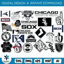 Chicago White Sox svg, bundle logo, svg, png, eps, dxf, Basketball Logo