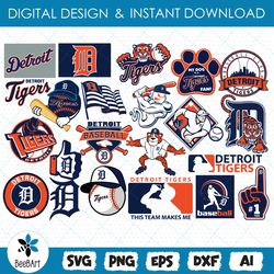 Detroit Tigers svg, bundle logo, svg, png, eps, dxf, Basketball Logo