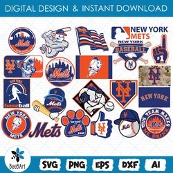 New York Mets svg, bundle logo, svg, png, eps, dxf, Basketball Logo