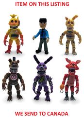 6pcs SET FNAF Five Nights at Freddy's Action Figure Christmas Nightmare Toy 2021 ITEM ON THIS LISTING WE SEND TO CANADA