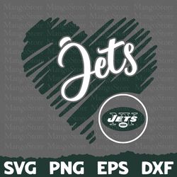 New York Jets Heart Football Team Svg, New York Jets Heart Svg, NFL Teams svg, NFL Heart, NFL Svg, Png, Dxf