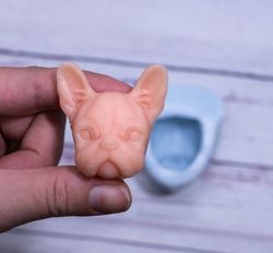 silicone mold face "French bulldog"