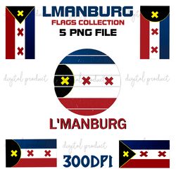 Lmanburg flags Collections Png File Sublimation Files