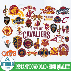 Cleveland Cavaliers Svg, NBA sports, Basketball Bundle Svg, NBA Svg