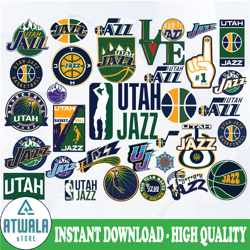 Utah Jazz  Svg, NBA sports, Basketball Bundle Svg, NBA Svg