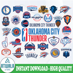 NBA Oklahoma City Thunderl Svg, NBA sports, Basketball Bundle Svg, NBA Svg