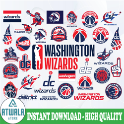 Washington Wizards NBA Basketball bundle Svg, NBA sports, Basketball Bundle Svg, NBA Svg