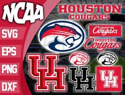 Houston Cougars SVG bundle , NCAA svg, NCAA bundle svg eps dxf png,digital Download ,Instant Download