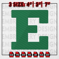 Eastern Michigan Eagles Embroidery file, NCAAF teams Embroidery Designs, Eastern Michigan Football, Machine Embroidery
