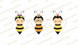 Floral bee svg Bee svg Honey bee svg Bee clipart Bumble bee svg Bee png Queen bee svg Bee shirt
