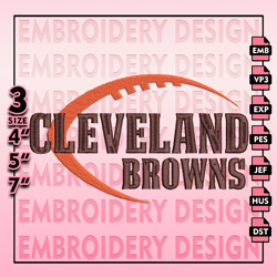 Cleveland Browns Embroidery Files, NFL Logo Embroidery Designs, NFL Browns, NFL Machine Embroidery Designs