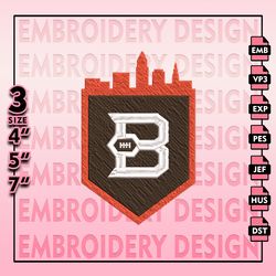 Cleveland Browns Embroidery Files, NFL Logo Embroidery Designs, NFL Browns, NFL Machine Embroidery Designs