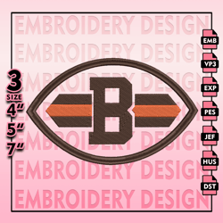 Cleveland Browns Embroidery Files, NFL Logo Embroidery Designs, NFL Browns, NFL Machine Embroidery Designs