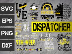 Dispatcher  SVG bundle , 911 svg dxf eps png , distressed flag svg , digital download
