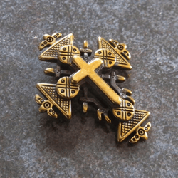 Gutzul handmade brass cross necklace pendant,Die Struck Brass Cross Pendant,ukraine cross necklace jewelry charm