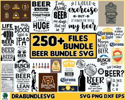 250 Beer Bundle SVG, alcohol svg, drinking svg, Mug Svg, Beer Glass Svg, Beer Mug Svg, beer clip art, beer cut file, bee