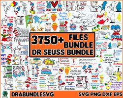 3750 Dr Seuss Svg Bundle, Funny Dr Seuss Quote Svg, Dr Seuss Svg, Thing Svg, Cute Cat Svg, Teacher Svg, Svg File For Cri