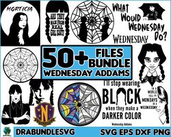 50 Wednesday Addams svg, Jenna Ortega, Addams Family svg,Wednesday svg,merlina svg, merlina addams svg,addams svg