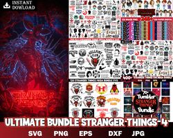 Mega Ultimate Bundle Stanger Things SVG Cut Files , Stranger Things SVG , Digital Download , svg, png, Cricut, Silhouett