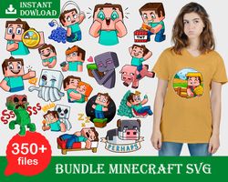 Minecraft Video Game SVG-PNG-PDF Package Bundle Layered Files for Cricut, Instant download