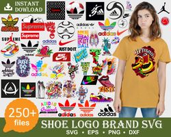 Shoe Brand Logo Svg Bundle, Svg Trending, Luxury Fashion Logo Brand Svg, Famous High-end Brand Svg Png Eps Dxf Pdf Cricu