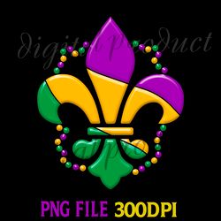 Fleur de lis Mardi Gras Festival Carnival Symbol PNG Digital Download File