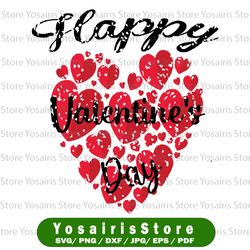 Happy Valentines Day 2022 Svg Png, Couples Matching Red Hearts Svg, Valentine Svg, Heart Svg, Valentines Heart svg